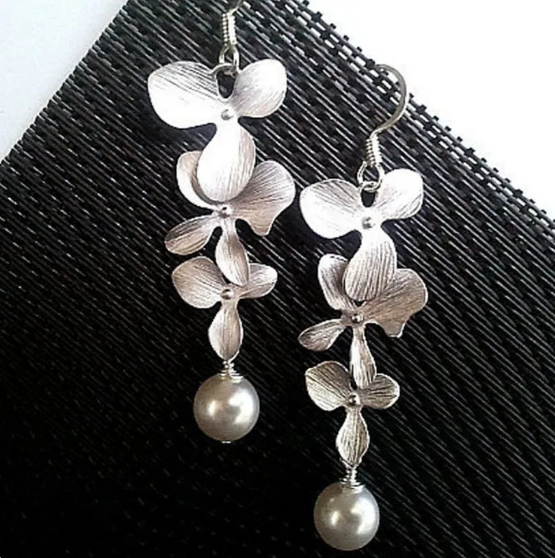 Collar y pendientes Pétalas de Plata