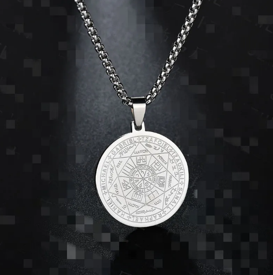 Collar con colgante Tritone Ángel Seis Estrellas