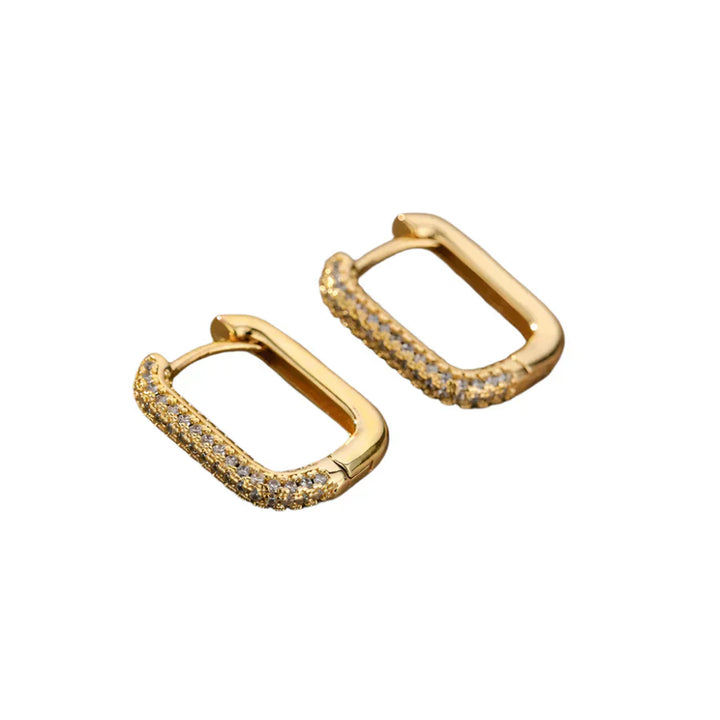 Pendientes cuadrados y circulares Valerie