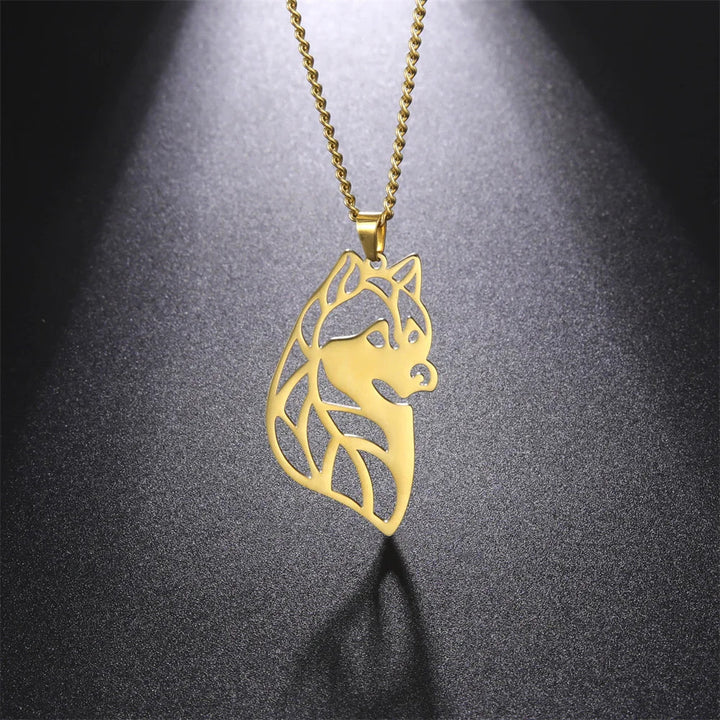 Collar Husky en Plata y Oro
