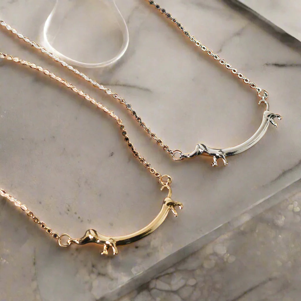 Collar Cane Salame en tono dorado