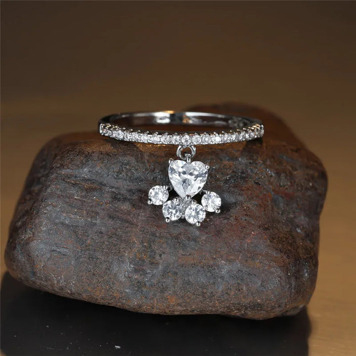 Anillo Paw & Heart en Oro y Plata