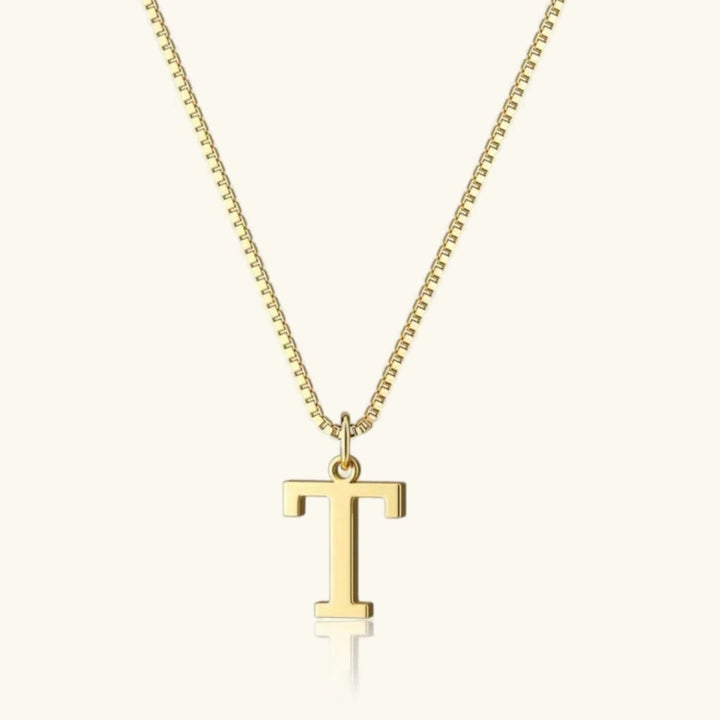 Collar de Oro con Letra Inicial