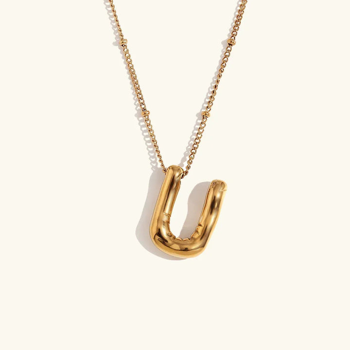 Collar de Oro con Inicial Balloon