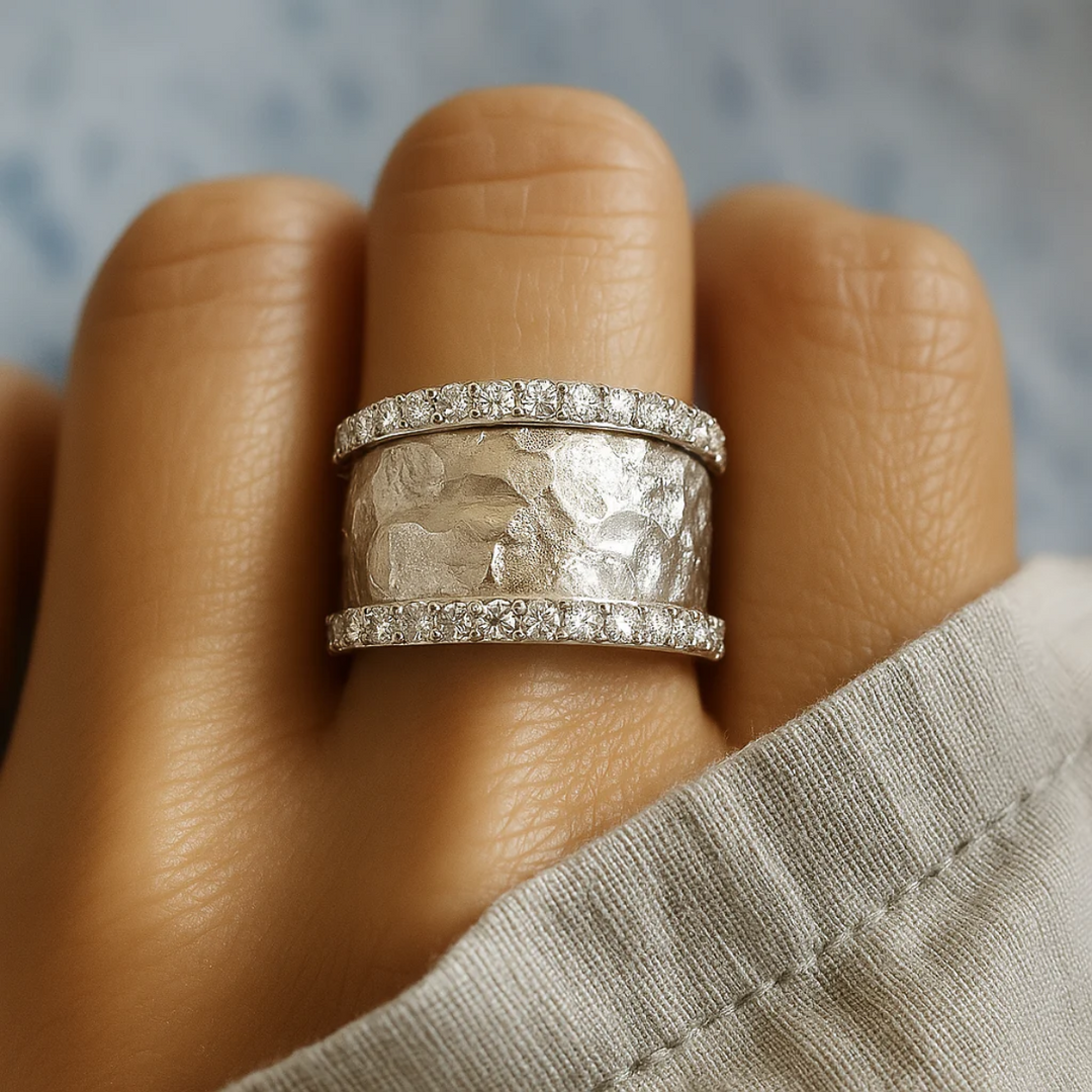 Anillo Vintage en Plata con Circonita