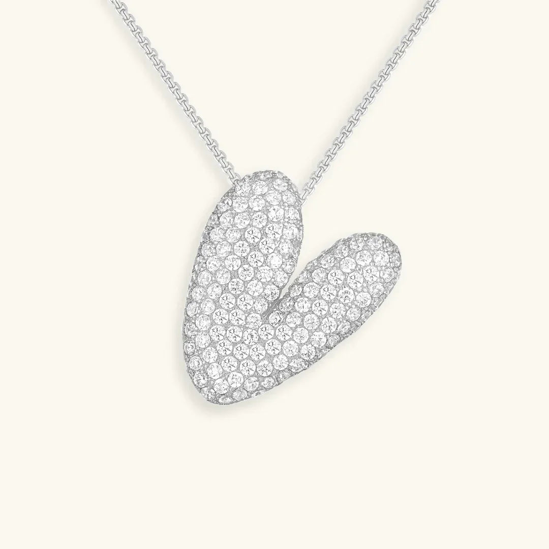 Collar de Diamantes con Inicial en Burbuja