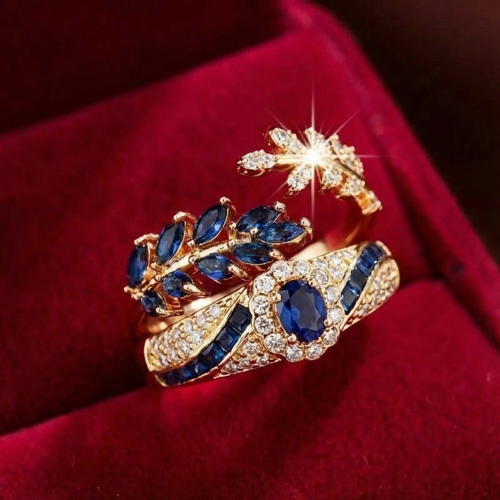 Conjunto de Anillos Oro Avelisse Moraziel