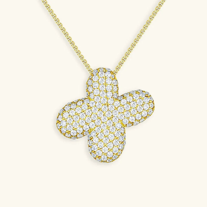Collar de Diamantes con Inicial en Burbuja