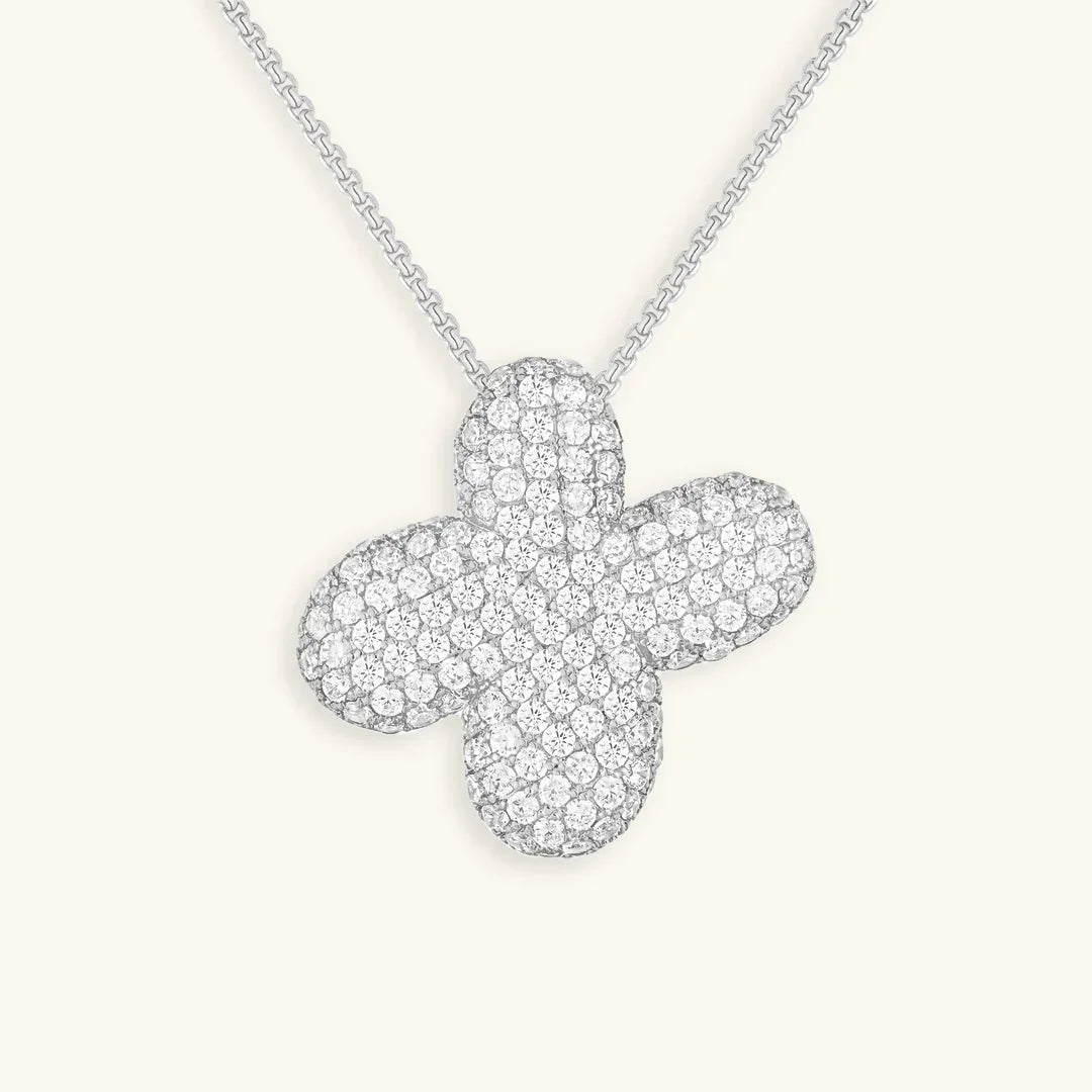Collar de Diamantes con Inicial en Burbuja