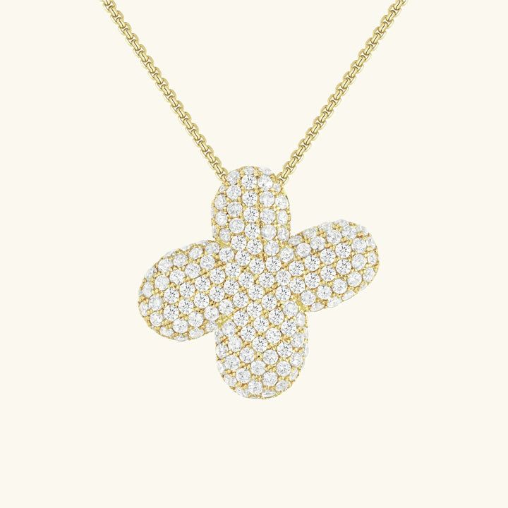Collar de Diamantes con Inicial en Burbuja