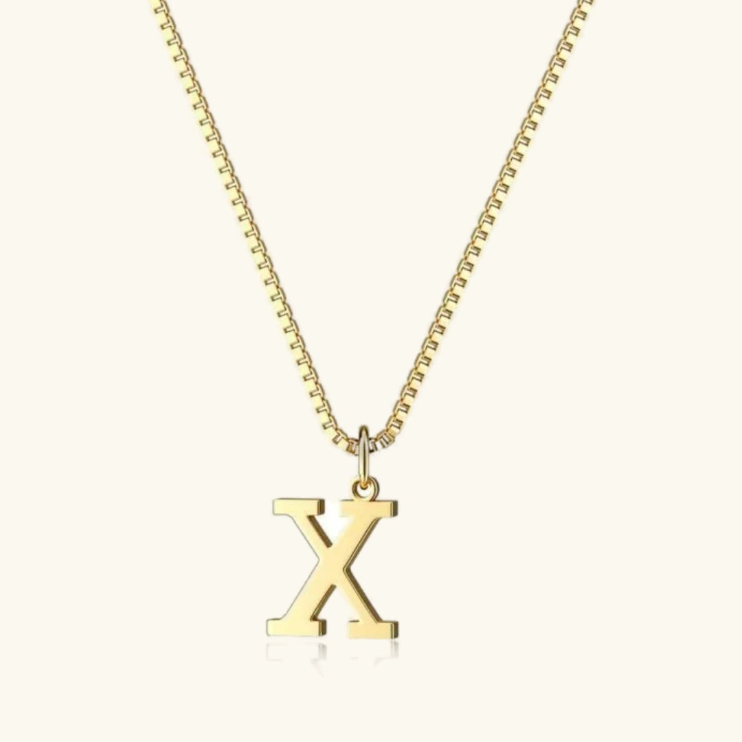 Collar de Oro con Letra Inicial
