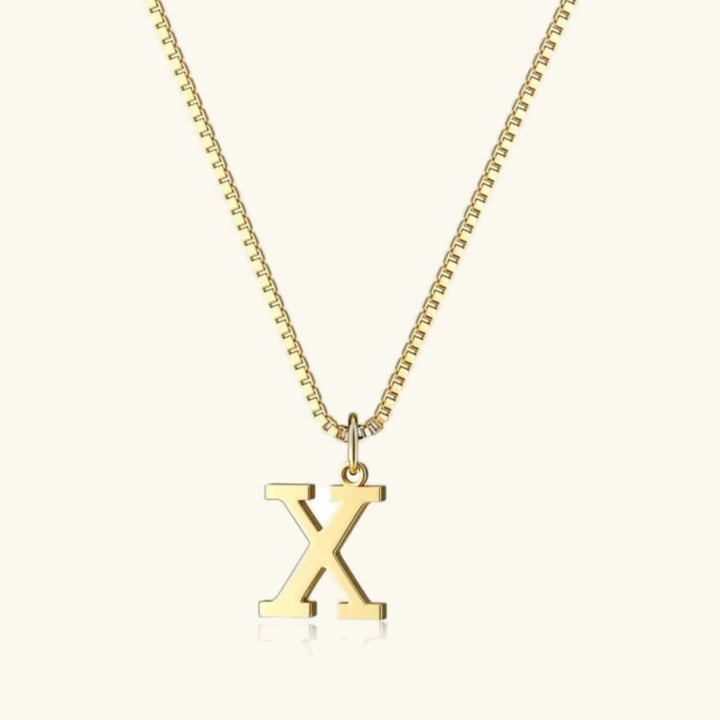 Collar de Oro con Letra Inicial