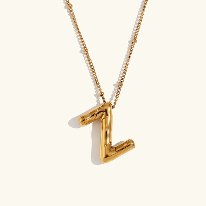 Collar de Oro con Inicial Balloon