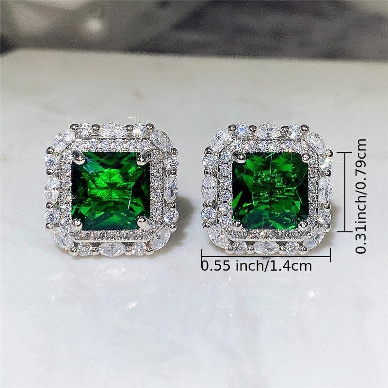 Pendientes de Esmeralda con Diamantes