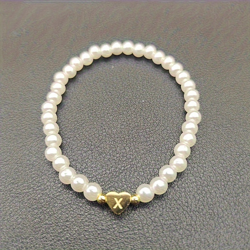 Pulsera Elegante de Corazón con Inicial
