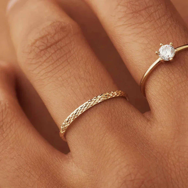 Anillo Ameline Enrejado | Oro
