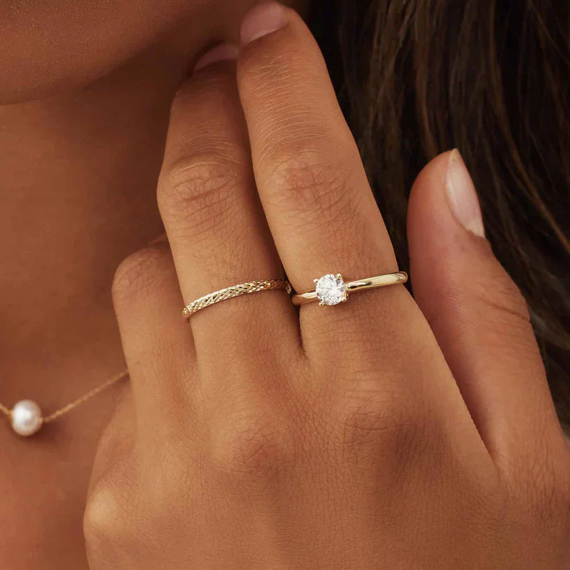 Anillo Ameline Enrejado | Oro