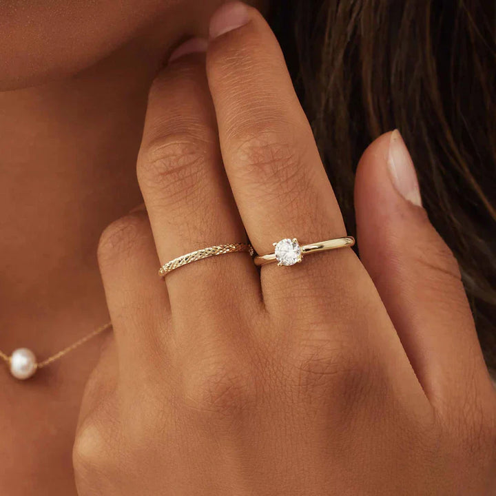 Anillo Ameline Enrejado | Oro