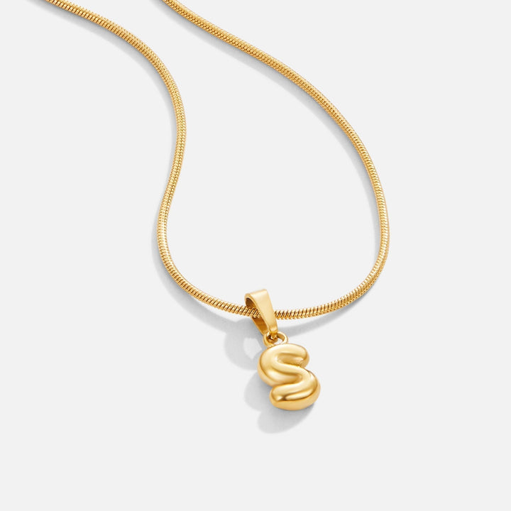 Collar Chic con Letra Burbuja
