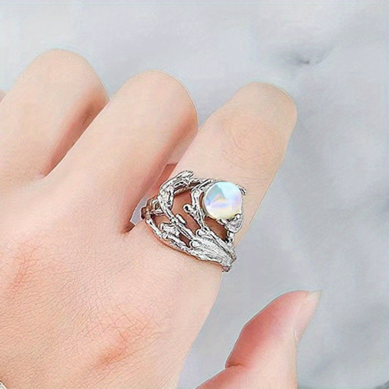 Anillo Teresa con Piedra de Luna