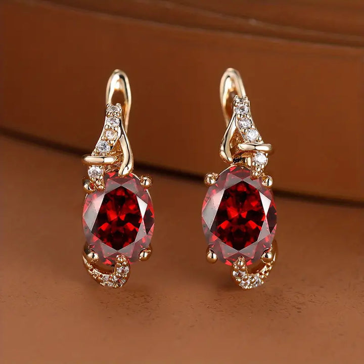 Pendientes Crimson Twilight Drop