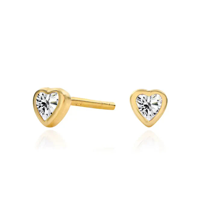 Pendientes en forma de corazón