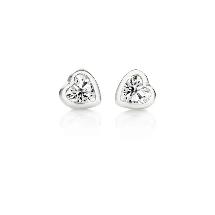 Pendientes en forma de corazón