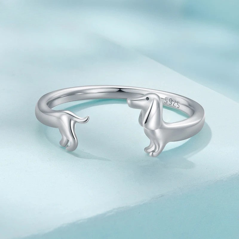 Anillo Perrito Salchicha (Ajustable)