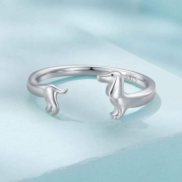 Anillo Perrito Salchicha (Ajustable)