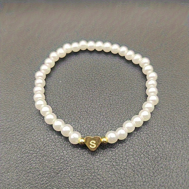 Pulsera Elegante de Corazón con Inicial