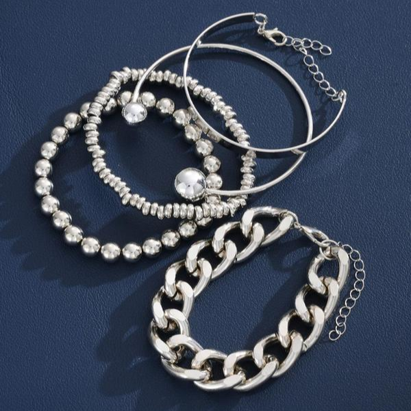 Set de 5 Pulseras Gruesas Apilables