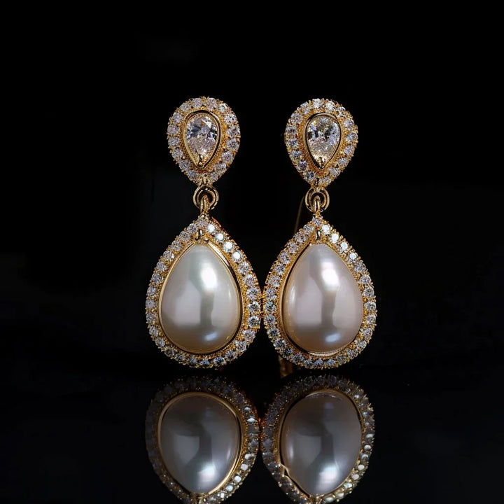 Pendientes Gota con Perla