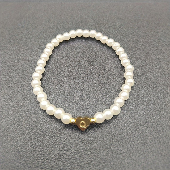 Pulsera Elegante de Corazón con Inicial
