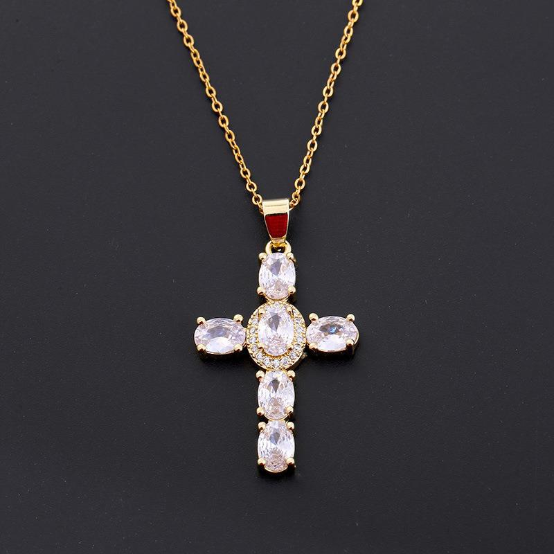 COLLARES CRUZADOS DE GEMAS COLORIDAS