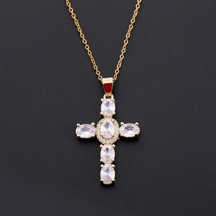 COLLARES CRUZADOS DE GEMAS COLORIDAS