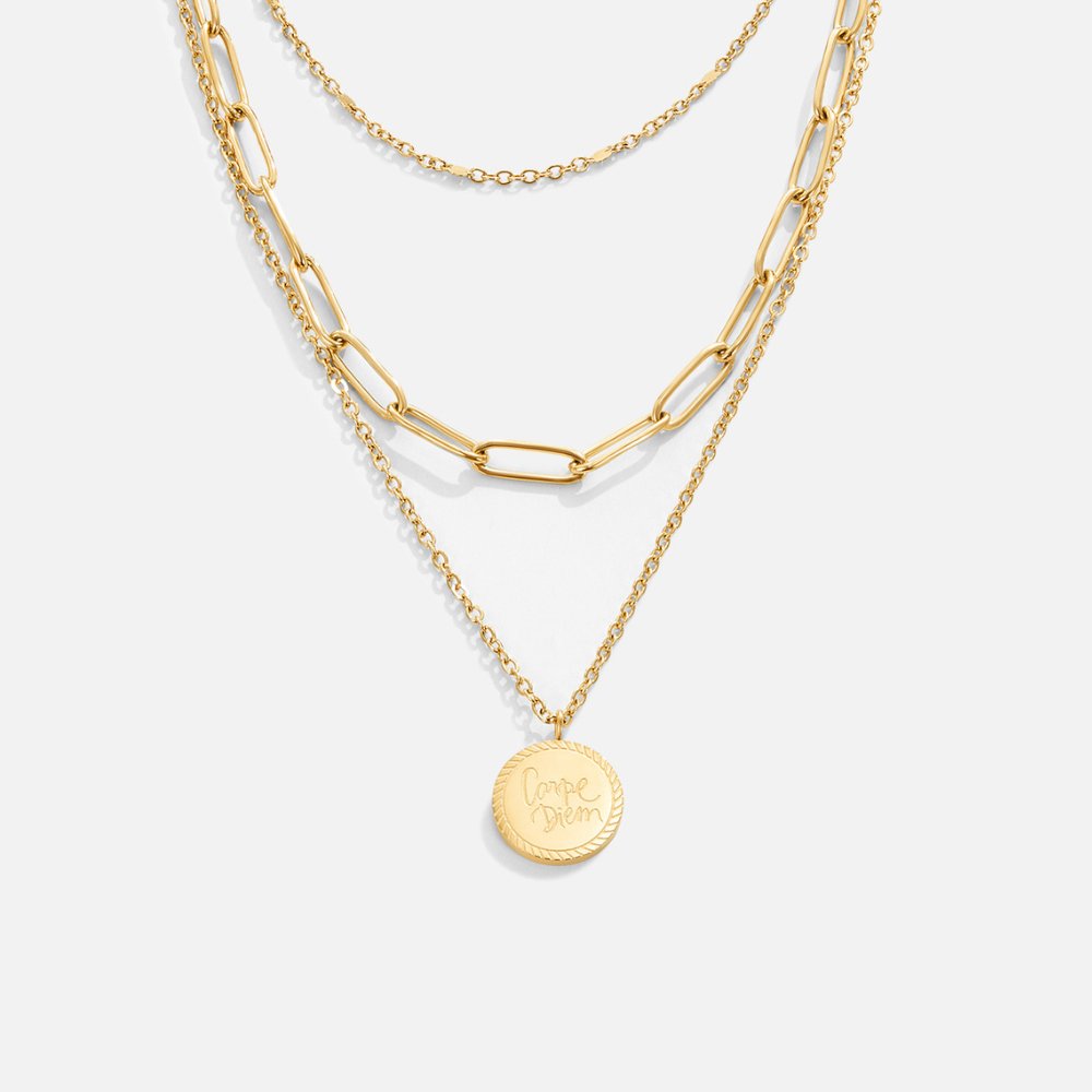 Collar de capas con monedas Janie