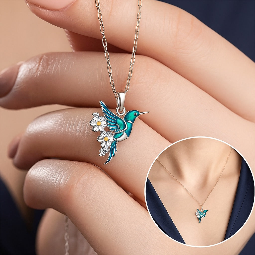 Precioso Collar de Colibrí con Pendientes de Regalo – Oferta por Tiempo Limitado