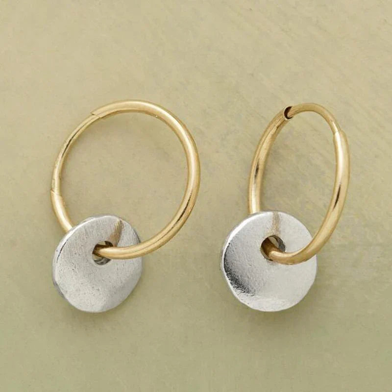 Pendientes de oro y plata