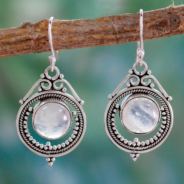 Pendientes Boho Moonstone