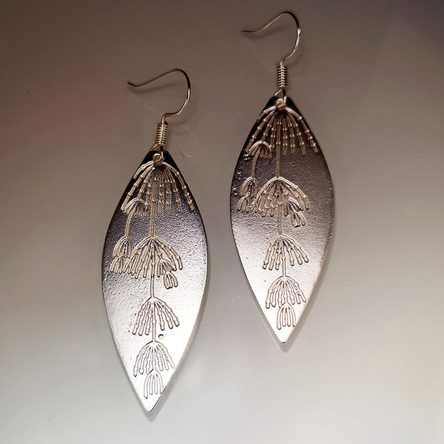 Pendientes étnicos en plata