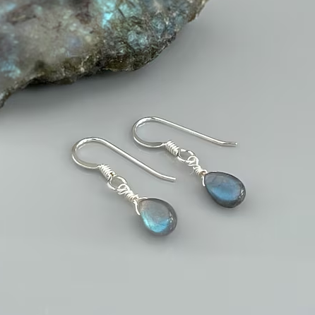 Pendientes vintage en forma de gota de agua