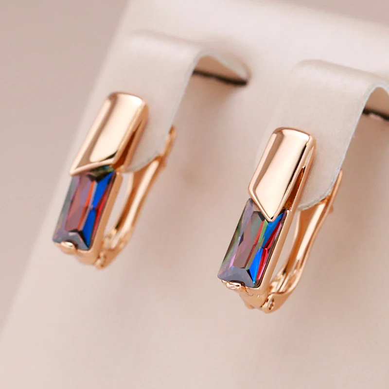 Pendientes de Cristal Coloridos y Elegantes
