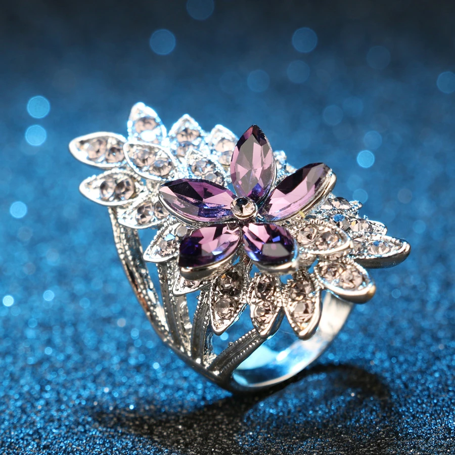 Anillo Elegante y Colorido con Circonita