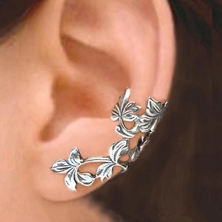Pendientes Vintage Exclusivos Hoja de Plata
