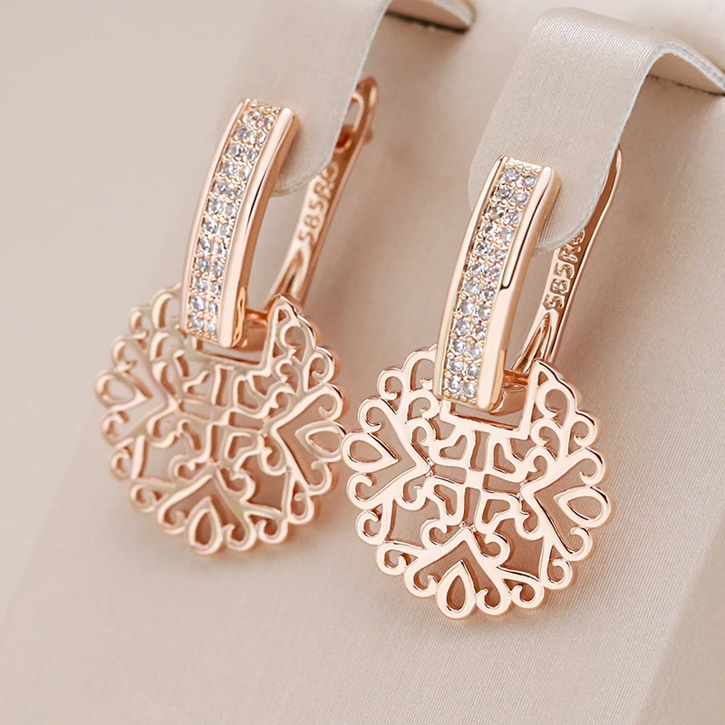 Elegantes pendientes Mandala dorados