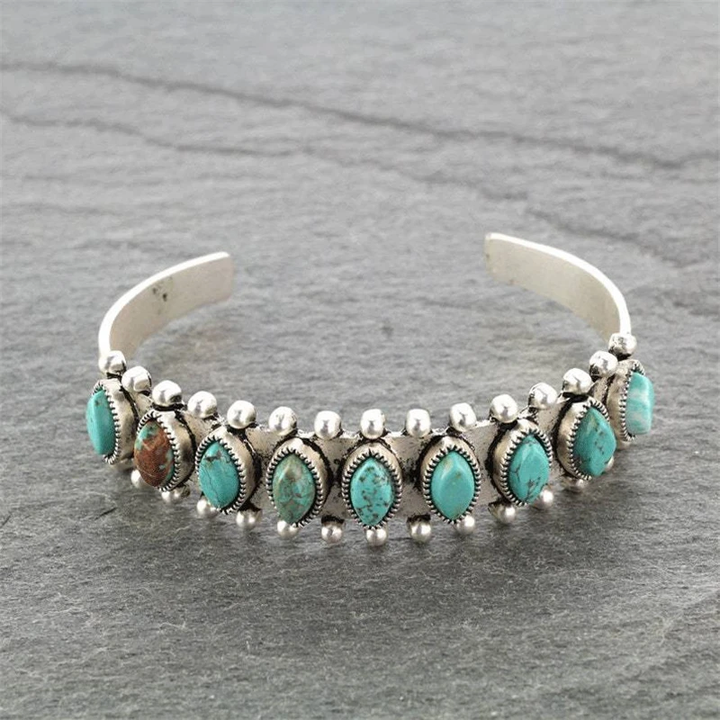 Pulsera vintage con piedras turquesas