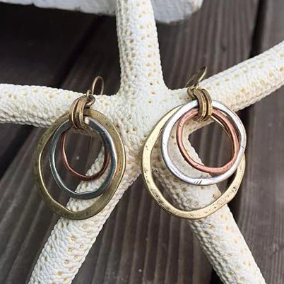 Pendientes de oro y plata