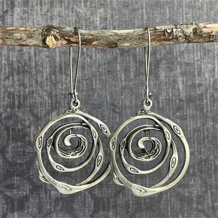 Pendientes Laberinto en plata