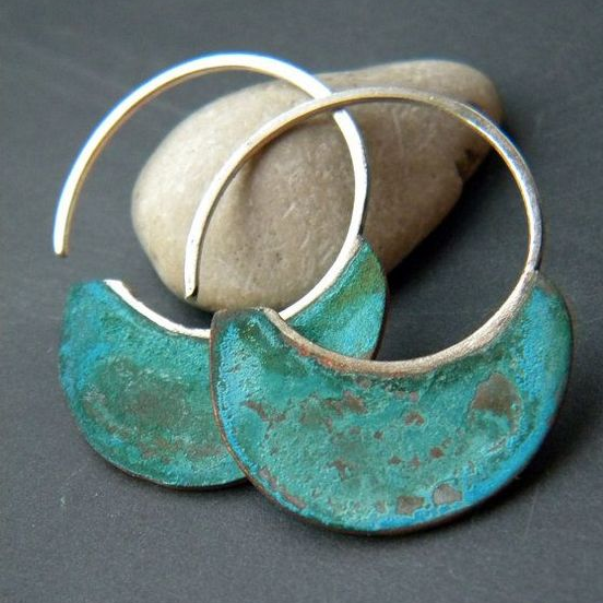 Pendientes vintage de turquesa