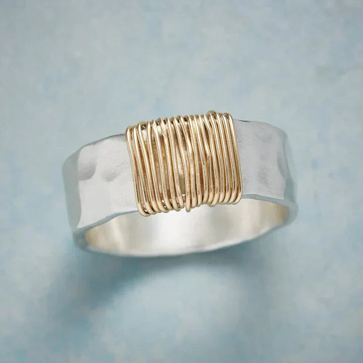 Anillo Vintage Oro y Plata